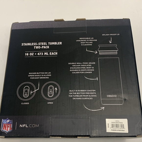 NFL San Francisco 49ers 16 oz Insulated Igloo Tumbler Set New - Picture 5 of 12